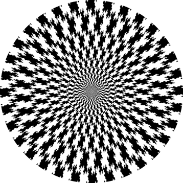 Fractal Spiral Illusion