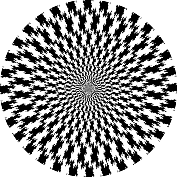 Fractal spiral illusion