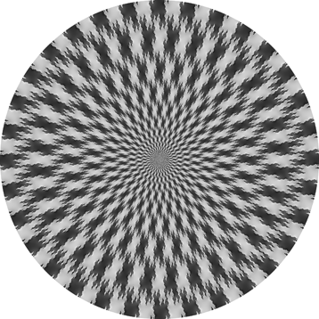 Fractal spiral illusion (Hitoshi Arai and Shinobu Arai)